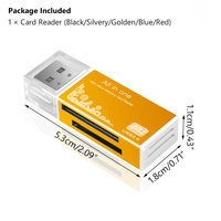 4 w 1 karta Micro SD Adapter do czytnika SDHC MMC USB SD pamięci T-Flash M2 MS Duo USB 2.0 4 Slot pamięci czytniki kart wspornik adaptera 5